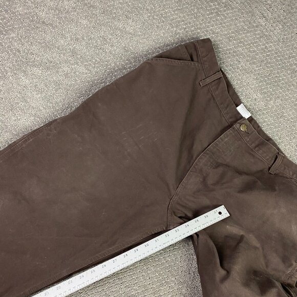 Carhartt B11 DKB Original Dungaree Fit Carpenter Work Pants 42x34 Actual 40x32.5 - Picture 12 of 13